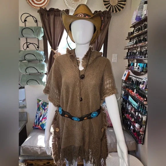 New! Beach Cover up Pullover Shawl - Picture 7 of 7